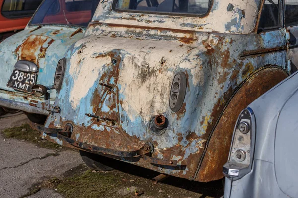 Khmelnitsky Ukraine June 2021 Old Soviet Retro Cars Open Air — Stock Photo, Image