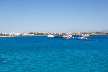 24 Ekim 2021 Hurghada, Marina, Hurghada, Mısır. Kızıl Deniz Tatili