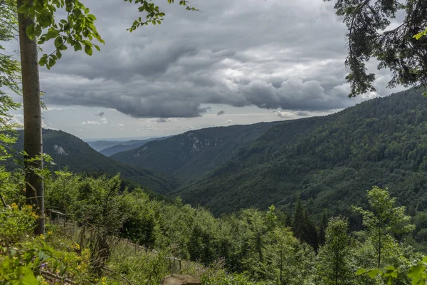 Vista Para Muranska Planina Parque Nacional Verão Dia Nublado — Fotografia de Stock