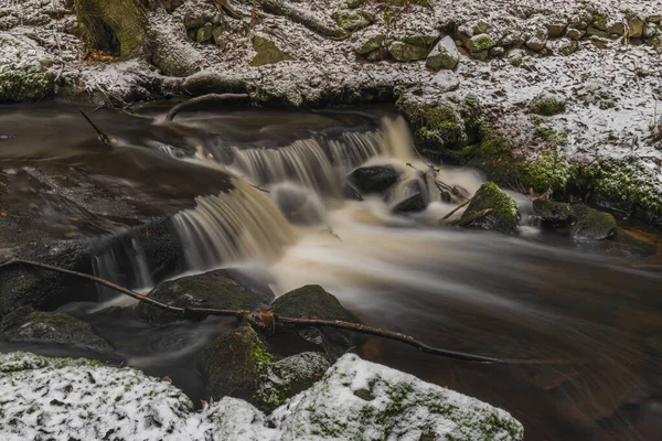 Cascada Branka Río Mze Cerca Branka Pueblo Oeste Bohemia Día — Foto de Stock