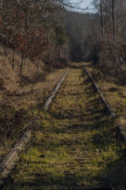Güney Bohemya 'da Kajov' dan Vetrni 'ye uzanan eski sanayi hattı.