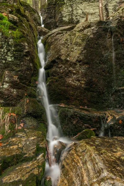 Geigenbachfalle Waterfall Groser Arber Hill Germany Spring Morning — Stock Photo, Image