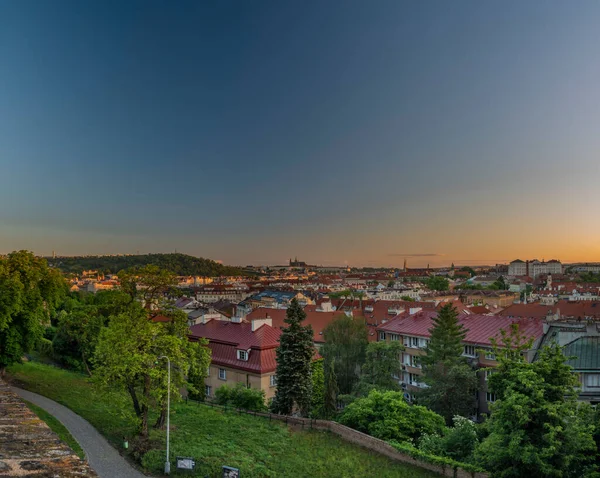 Vysehrad Prague Sunrise Time Beautiful Colors — Stock Photo, Image