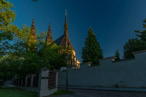 Vysehrad Praag Met Zonsopgang Tijd Prachtige Kleuren — Stockfoto