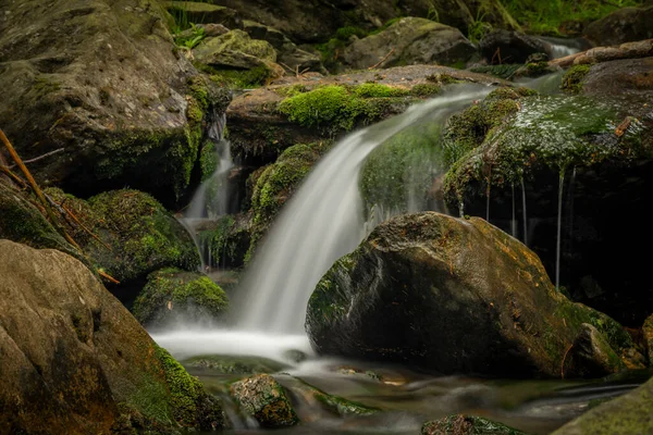 Plomnica Creek Karpacz Town Spring Soon Fresh Morning — Stock Photo, Image