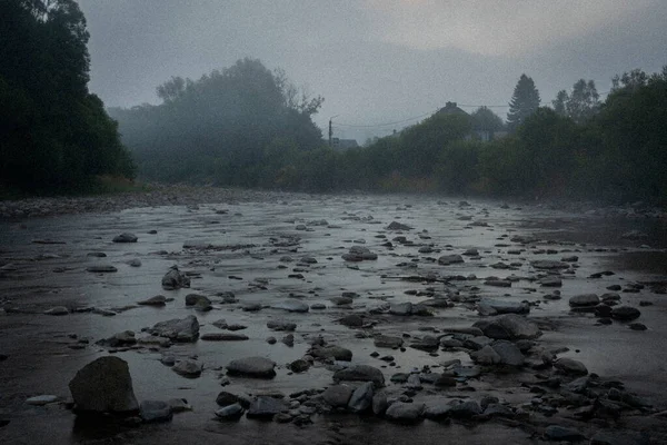 Річка Сола Біля Злиття Уйсола Селі Раджца Польських Горах Влітку — стокове фото