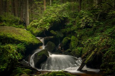Waterfall of St. Wolfgang near Vyssi Brod town in south Bohemia near Austria border