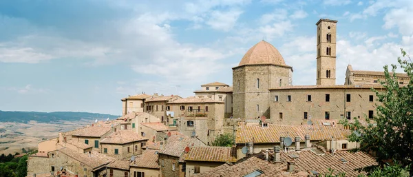 Панорама Города Вольтерра Тоскана — стоковое фото