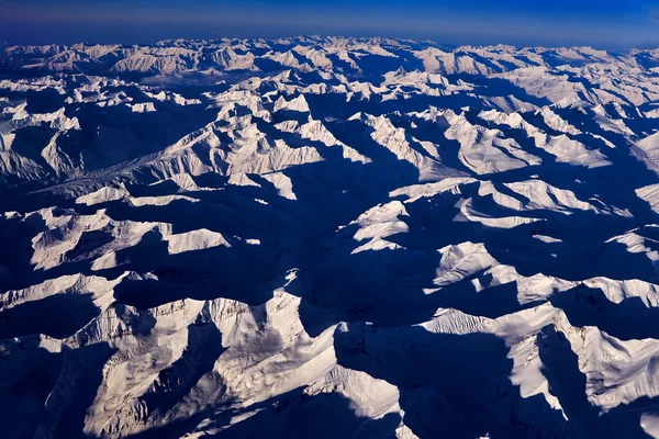 Cordilheira Himalaia Vista Aérea Sobre Colina Ladaque Índia Ásia Montanha — Fotografia de Stock