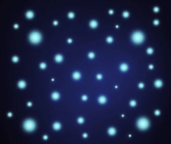 Dark blue background in a magical, technological style. Space image with bright blue star spots.
