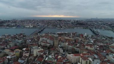 İstanbul 'un havadan görünüşü. İstanbul, Türkiye 'de 
