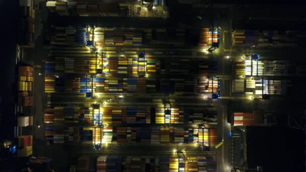 Freight Transportation Distribution Warehouse Trading Harbor — Stock Video
