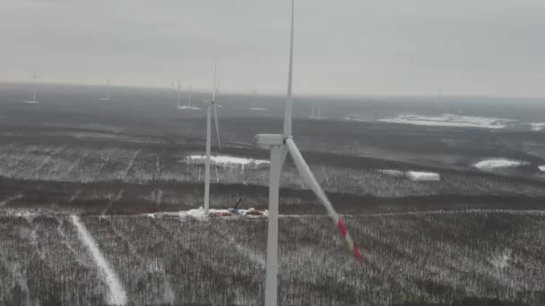Παραγωγή Ηλεκτρικής Ενέργειας Drone Wind Power Βιώσιμη Ενέργεια — Αρχείο Βίντεο