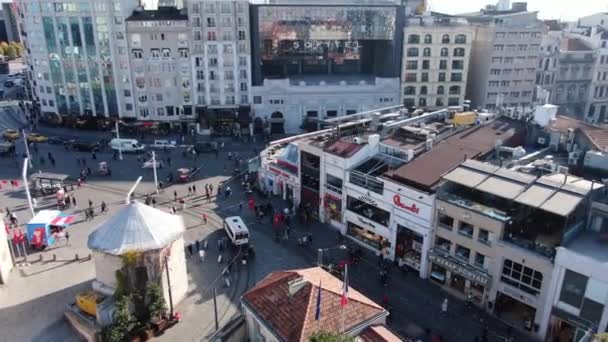 Mosquée Taksim Taksim Square Avec Les Gens — Video