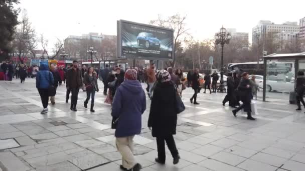 火鸡的首都Ankara Kizilay广场 — 图库视频影像