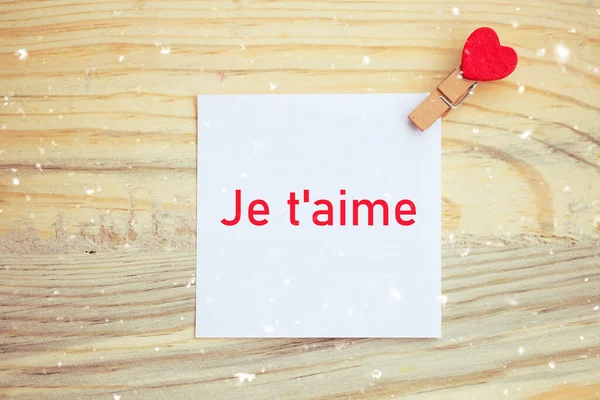 Aime Meaning Love You French — Stock Photo, Image