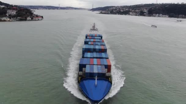 Frachtschiff Import Export Und Business Logistik Logistik Und Transport Von — Stockvideo