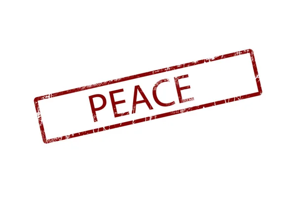 Peace Grunge Rubber Stamp — Stock Photo, Image