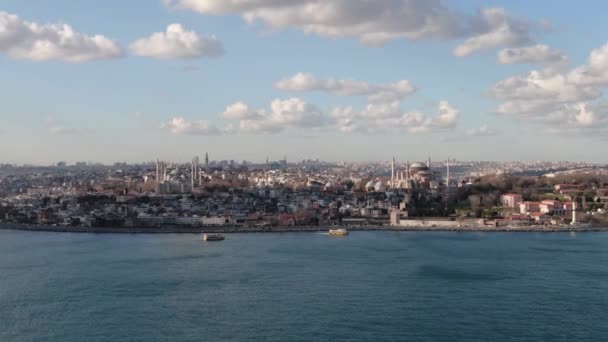 Stanbul Havadan Görünüşü Stanbul Türkiye — Stok video