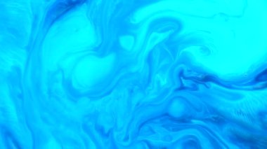 Arka plan olarak kullanmak için akrilik karışımının yakın plan soyut rengi. Mermer desenli akrilik doku, mavi mermer arkaplan 