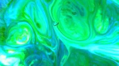 Arka plan olarak kullanmak için akrilik karışımının yakın plan soyut rengi. Mermer desenli akrilik doku, yeşil mermer zemin 