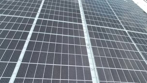 Paneles Solares Fotovoltaicos Fuente Electricidad Alternativa — Vídeo de stock