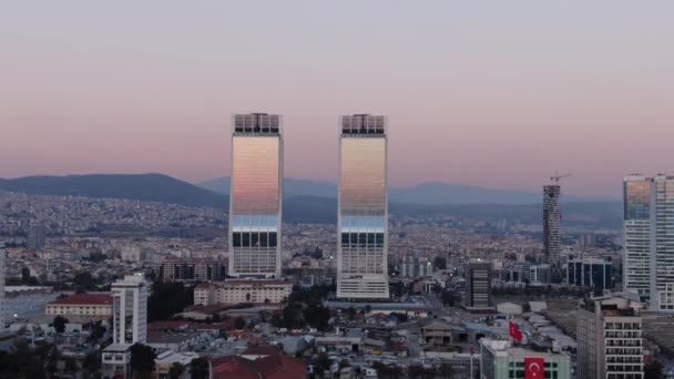 Vue Aérienne Ville Izmir Turquie — Video