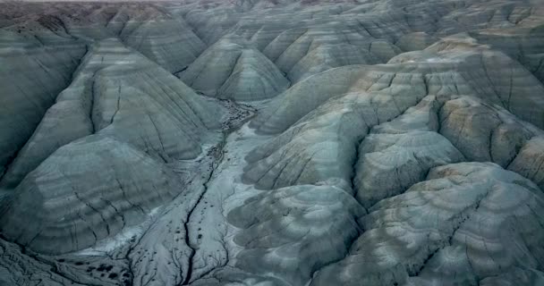 地質学的地形 抽象的な背景を持つ自然パターンビュー — ストック動画