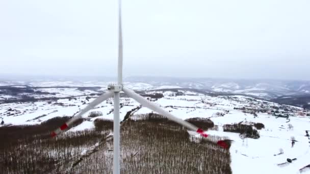 Enerji Üretimi Drone Wind Power Sürdürülebilir Enerji — Stok video