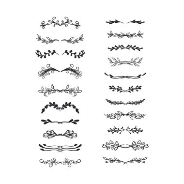El çizimi dekoratif sınır vektörü ayarlandı.