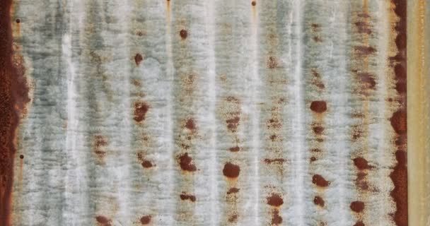 Abstract Textures Patterns Metal Wall Panels Rust Corrosion — 图库视频影像