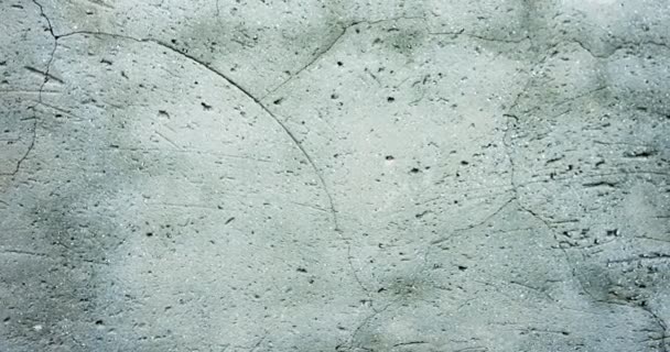 Abstract Ageing Concrete Wall Wih Textures Cracks Stains — Stock Video