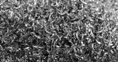 Abstract - Rusty scrap metal shavings swirls