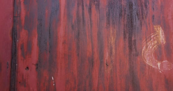 Abstract Textures Patterns Metal Wall Panels Rust Corrosion — ストック動画