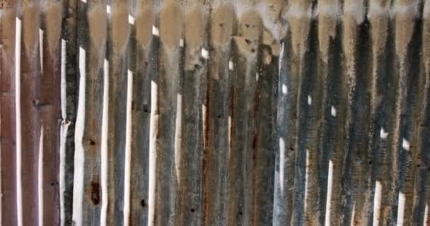 Abstract Textures Patterns Metal Wall Panels Rust Corrosion — Wideo stockowe