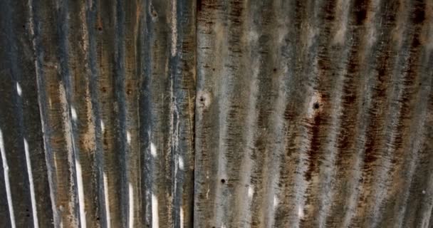 Abstract Textures Patterns Metal Wall Panels Rust Corrosion — Video Stock