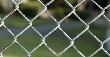 Abstract - old metal fence with rust stains
