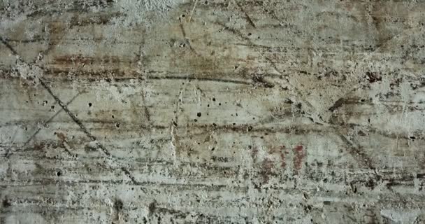 Abstract Ageing Concrete Wall Wih Textures Cracks Stains — Stockvideo