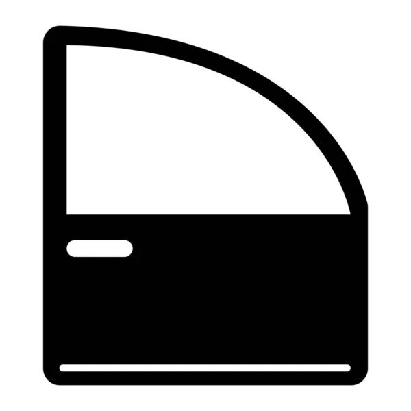 Türsymbole Auf Weißem Hintergrund Autotür Autoschild Autotür Symbol Flacher Stil — Stockvektor