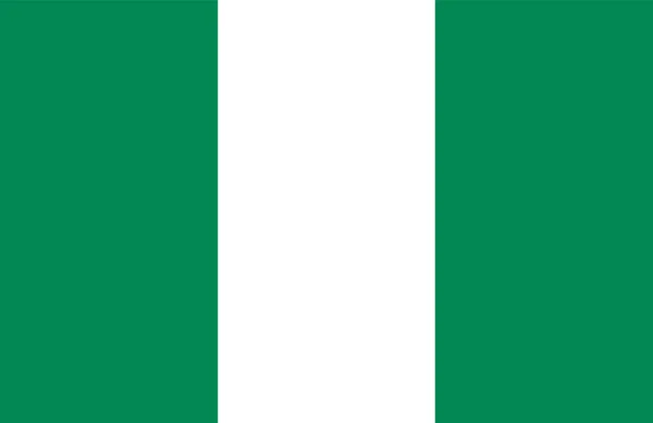 Σημαία Νιγηρίας Εθνική Σημαία Νιγηρίας Επίπεδο Στυλ — Διανυσματικό Αρχείο
