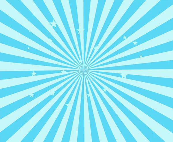 Swirl Star Pattern Blue Background Starburst Spiral Twirl Square Sun — Vettoriale Stock