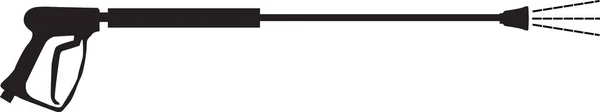 Icona Pistola Lavaggio Pressione Sfondo Bianco Pulizie Cantare Logo Lavaggio — Vettoriale Stock