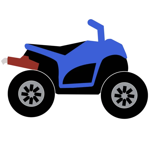 Значок Atv Внедорожные Мотоциклы Белом Фоне Знак Мотоцикла Квадроцикла Символ — стоковый вектор