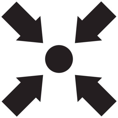 Beyaz arkaplanda buluşma noktası simgesi. Siyah işaret levhası. düz biçim. 