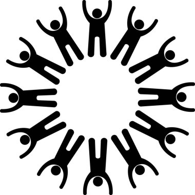 teamwork icon on white background. friends sign. teamwork concept. group symbol. flat style.