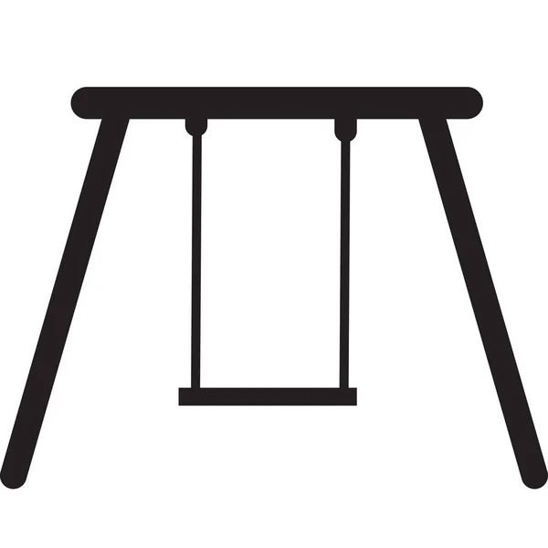 Schwingendes Symbol Auf Weißem Hintergrund Schwungsymbol Flacher Stil — Stockvektor