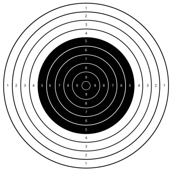 blank gun target. bullseye shooting target sign. shooting target symbol. flat style.