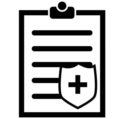 medical insurance icon on white background. health insurance sign. flat style.