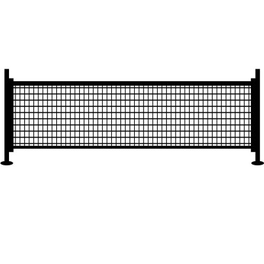 net for the game of tennis on white background. tennis net sign. flat style.