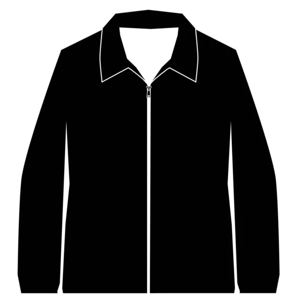 Chaqueta Casual Icono Sobre Fondo Blanco Señal Chaqueta Estilo Plano — Vector de stock